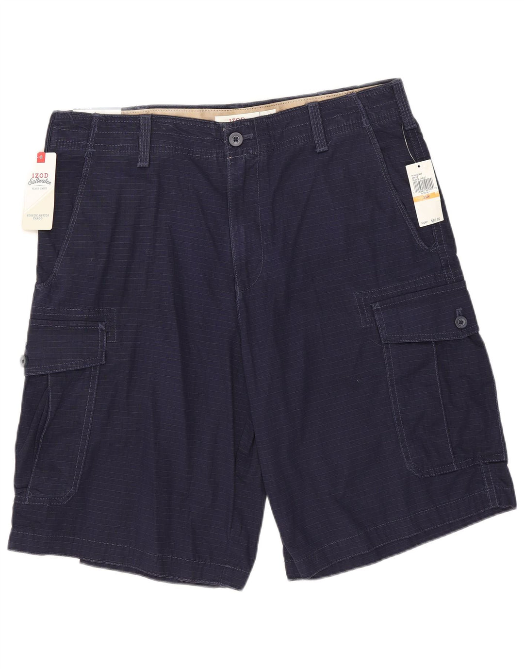 IZOD Short cargo homme eau salée W33 coton bleu marine moyen