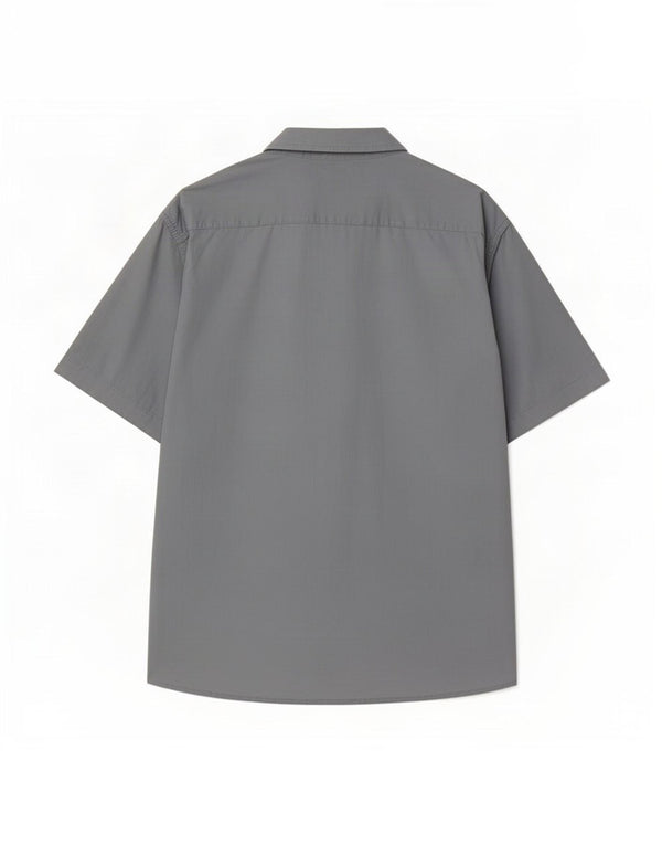 Wrangler Chemise à manches courtes pour homme 2XL Gris Coton