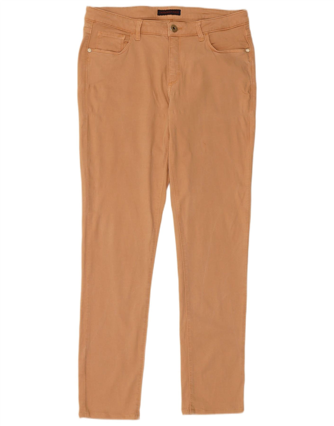 TRUSSARDI Pantalon décontracté slim IT 46 Large W32 L30 Beige Lyocell