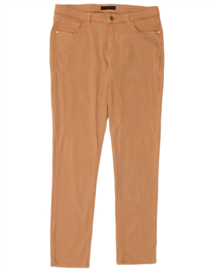 TRUSSARDI Pantalon décontracté slim IT 46 Large W32 L30 Beige Lyocell