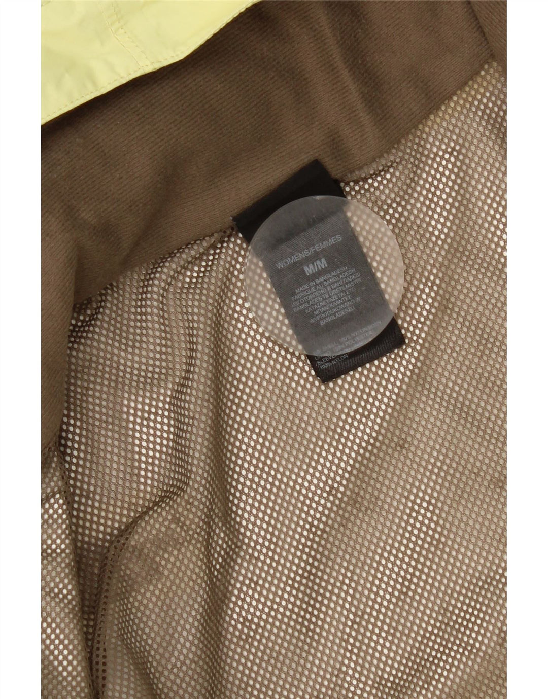 The North Face Veste de pluie à capuche pour femme UK 14 Medium Yellow Nylon