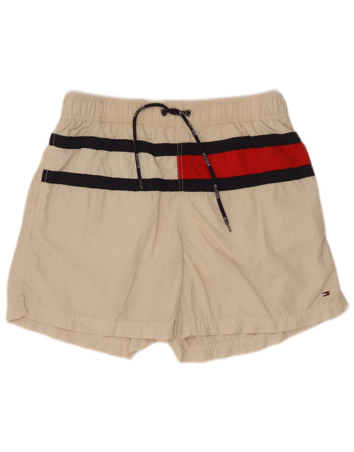 Tommy Hilfiger Short de bain pour homme Small Beige Colourblock Polyester