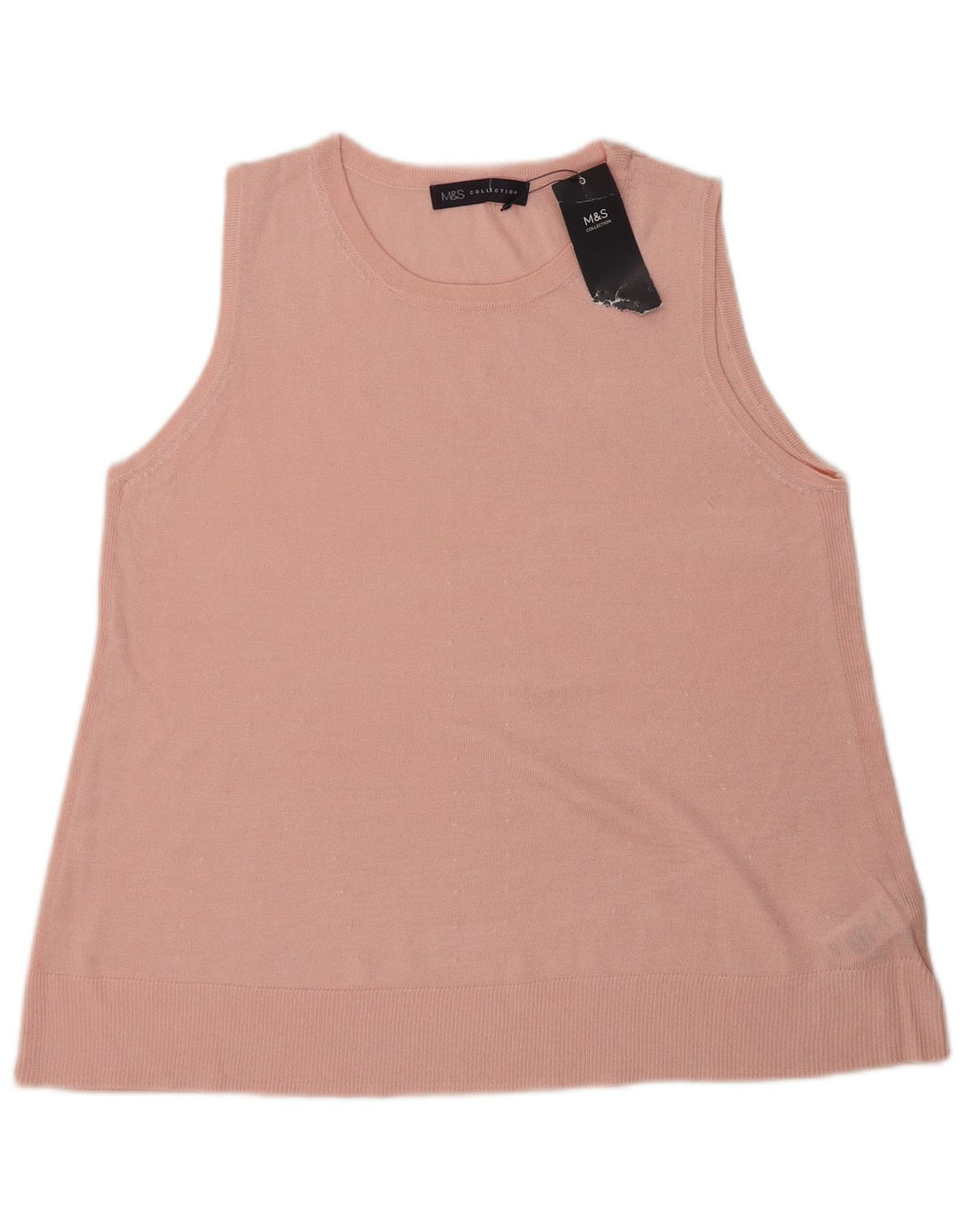 Marks & Spencer Débardeur sans manches pour femme UK 44 Viscose rose moyen