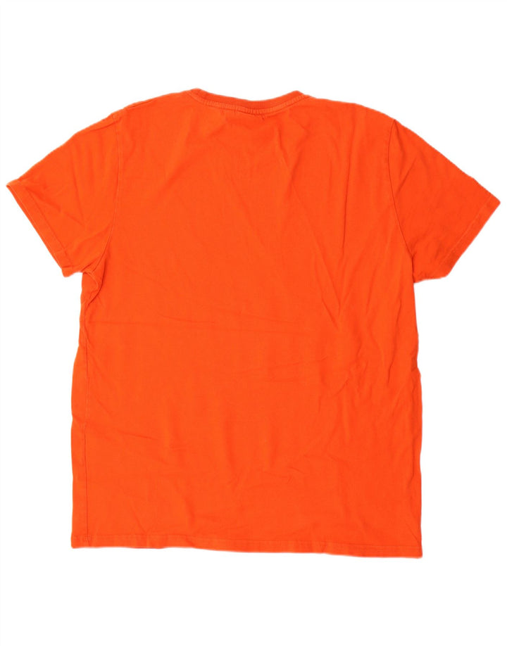 Superdry T-shirt graphique pour homme 2XL Orange Coton