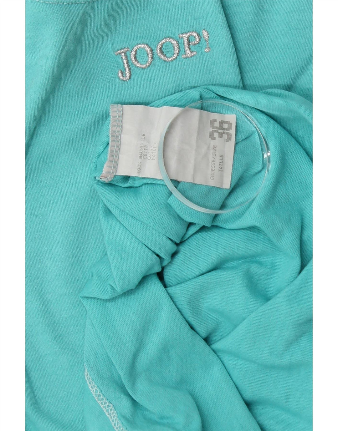 Joop Femme T-Shirt Oversize IT 36 XS Turquoise Coton