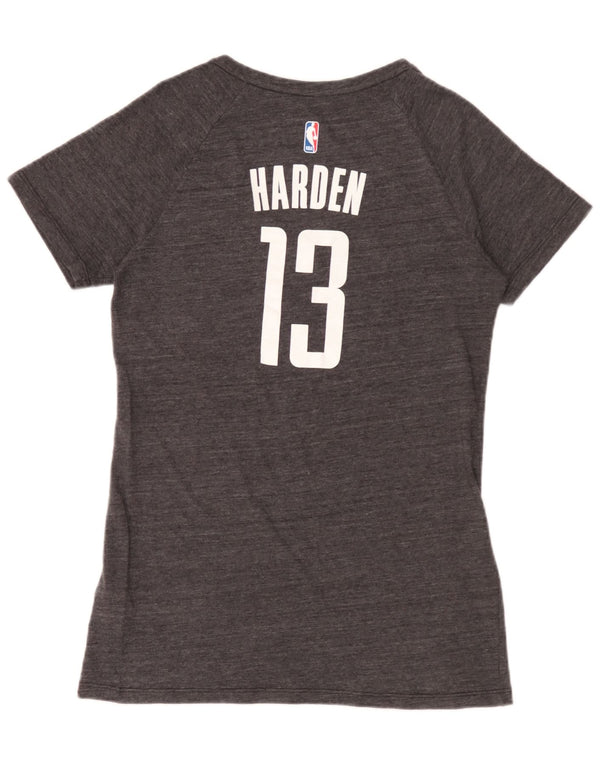 Adidas Houston Rockets Graphic T-Shirt Top UK 18 XL Gris Polyester