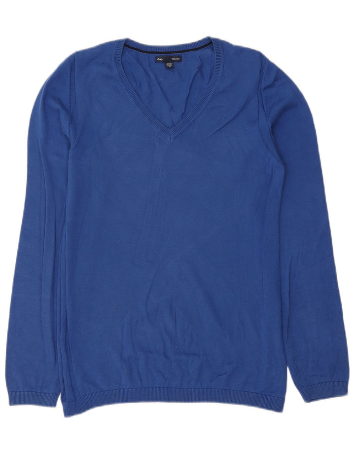 Gap Pull Col V Homme XS Bleu Coton