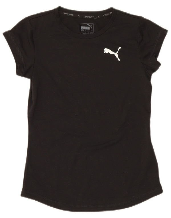 Puma T-Shirt Fille 11-12 ans Noir Polyester