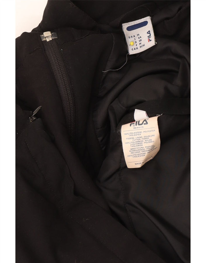 Fila Veste coupe-vent pour femme UK 14 Medium Noir Polyester
