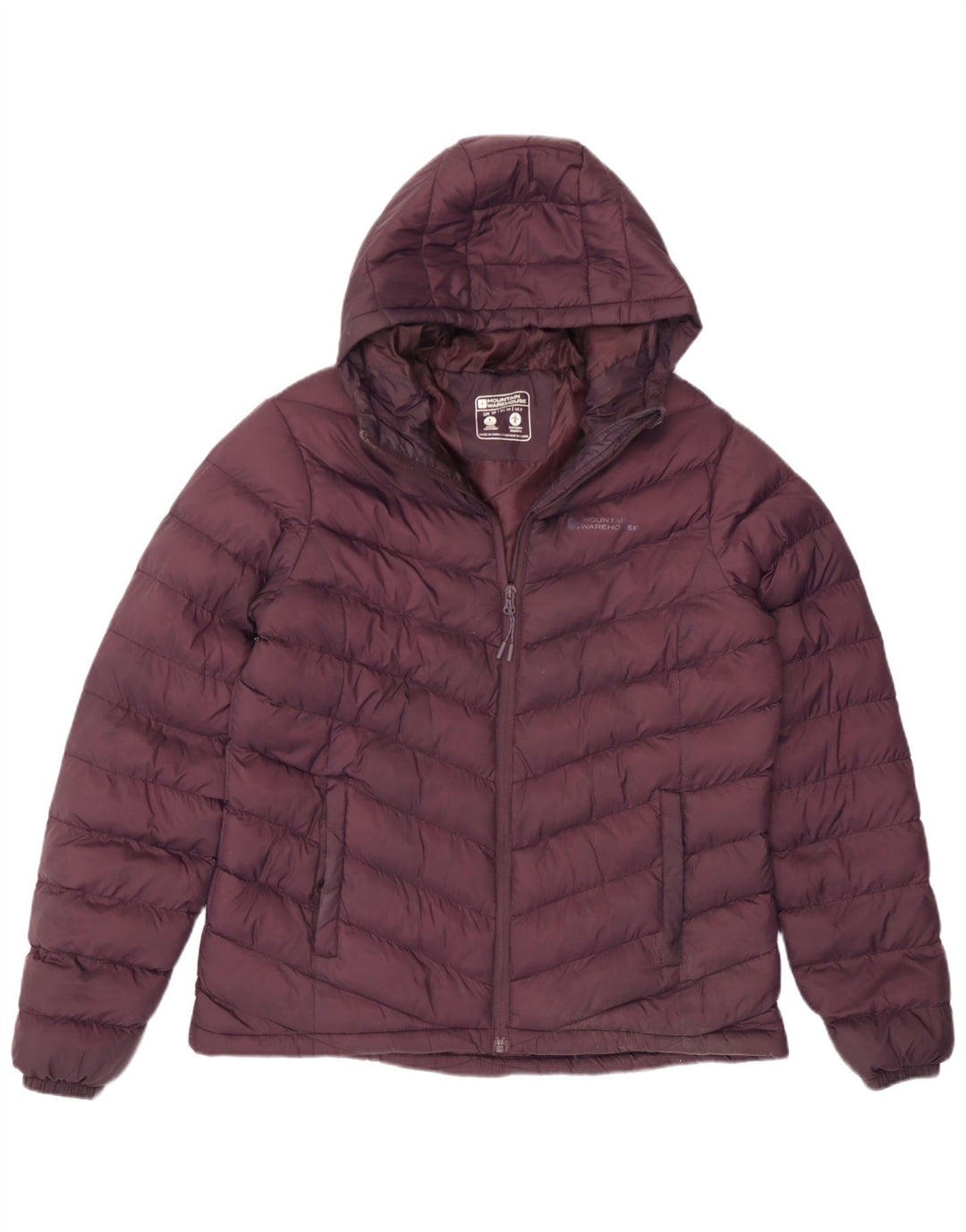 Mountain Warehouse Veste rembourrée à capuche pour femme UK 10 Small Maroon