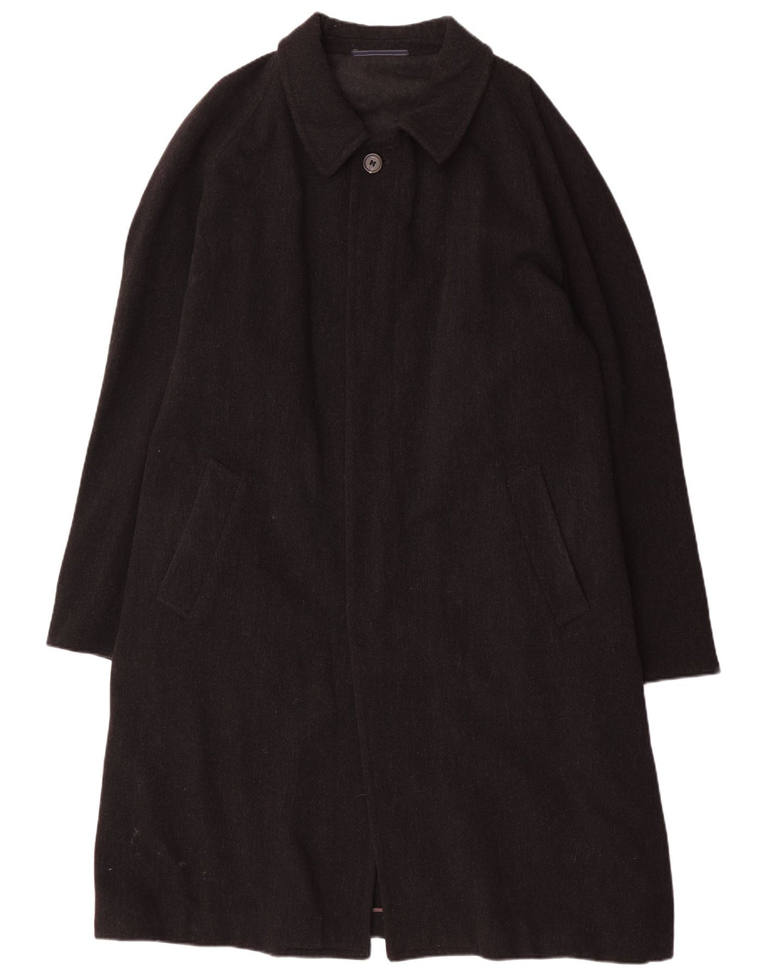 vintage Mens Overcoat UK 44 2XL Gris