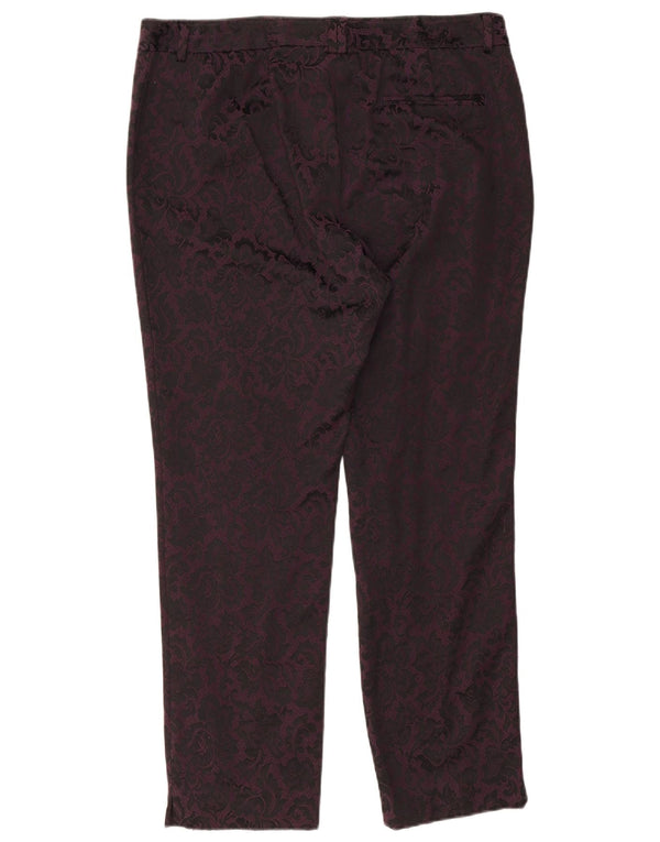Marks & Spencer Pantalon décontracté moderne pour femme UK 16 Large W36 L27 Violet