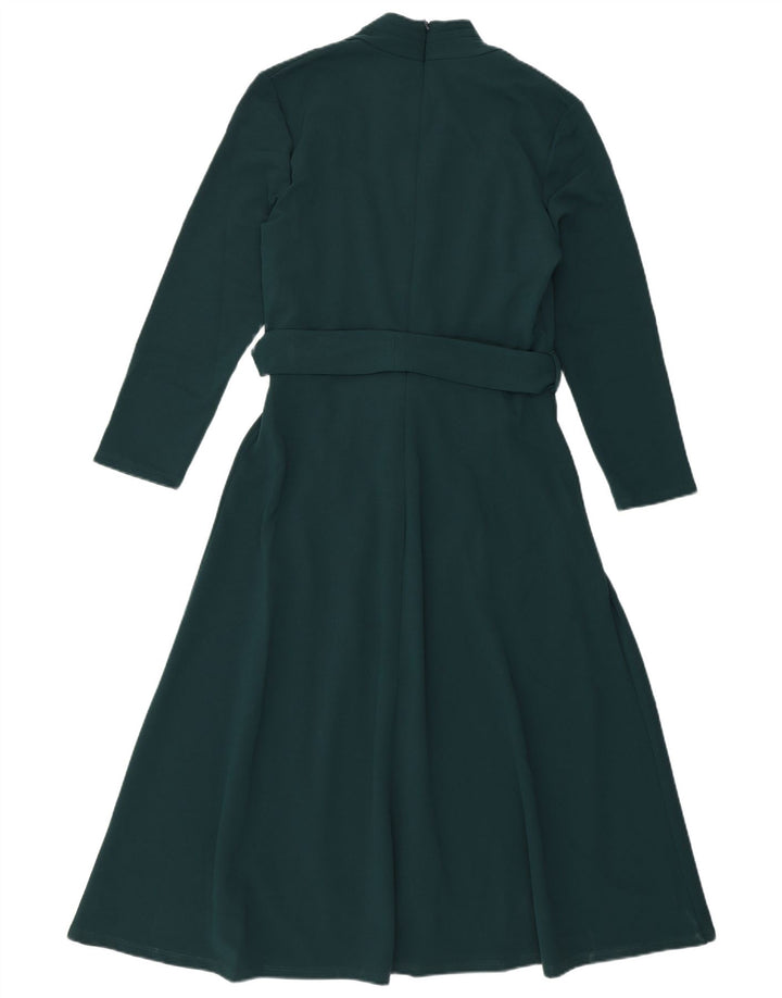 Phase Eight Robe trapèze à manches 3/4 pour femme UK 12 Vert moyen Polyester