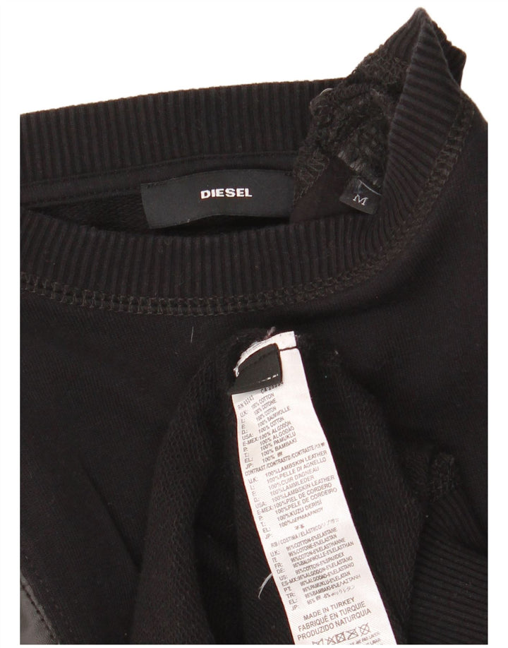 Diesel Sweat-shirt pour femme UK 44 Medium Noir Coton