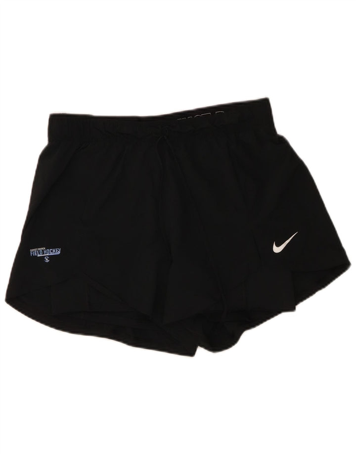 Nike Short de sport pour femme UK 14 Medium Noir Polyester