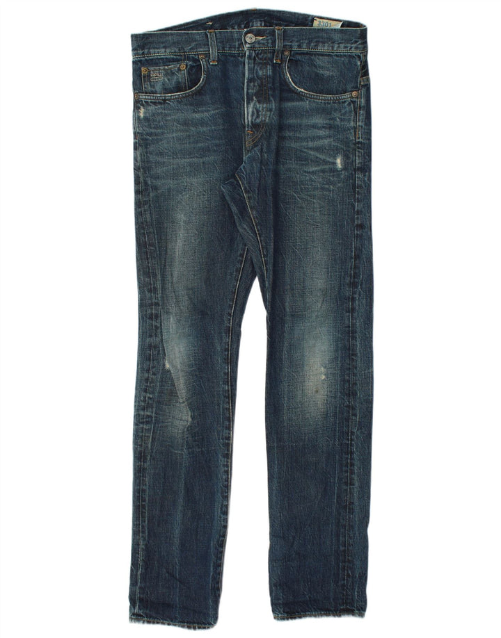 G-Star Jean slim effet vieilli W33 L34 en coton bleu pour homme