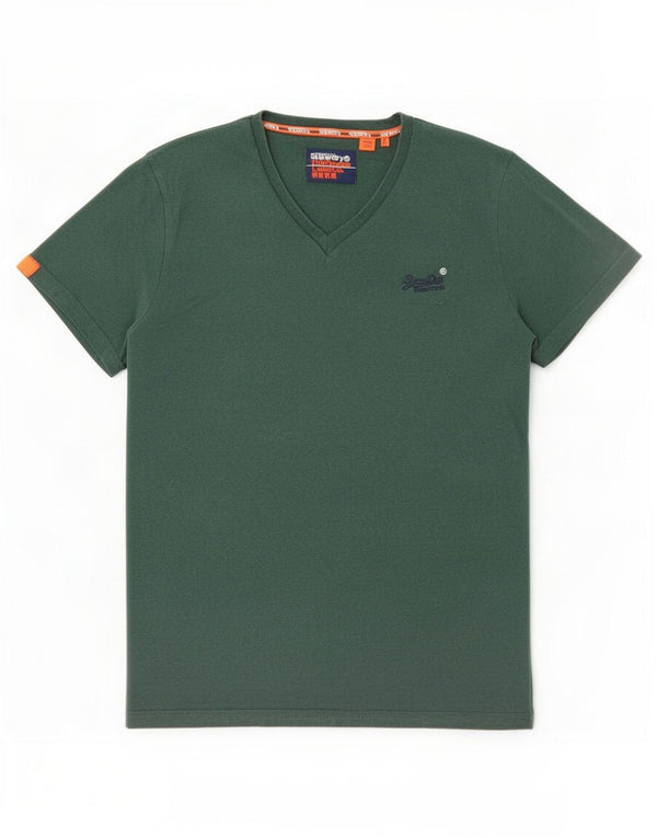 Superdry T-Shirt Homme Top XL Vert Coton