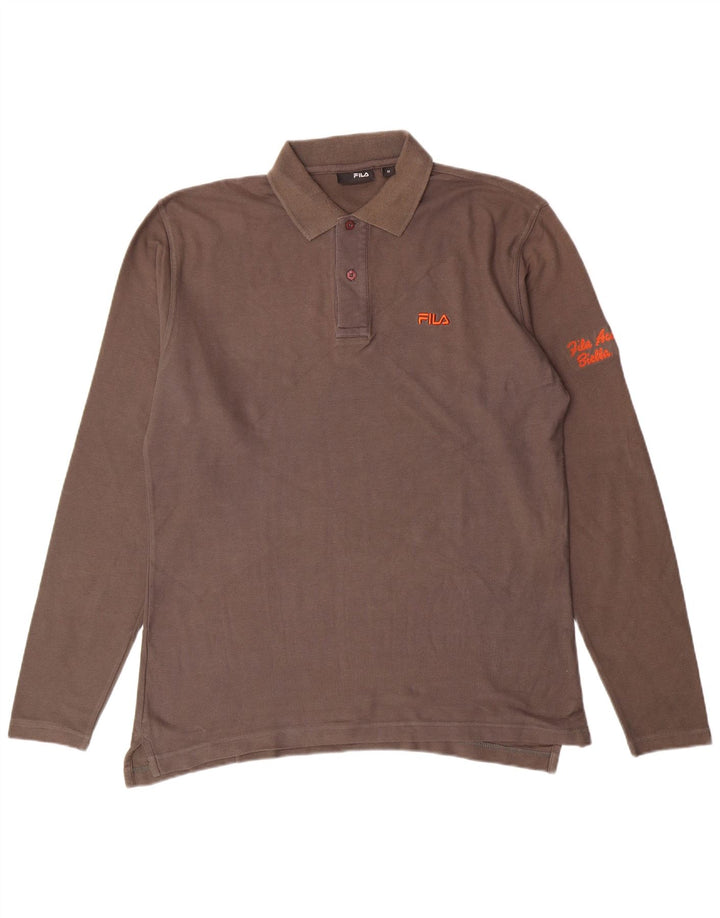 FILA Polo Homme Gris Moyen Coton Classique