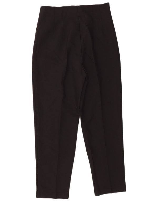 Zara Pantalon décontracté taille haute fuselé pour femme Medium W28 L27 Noir