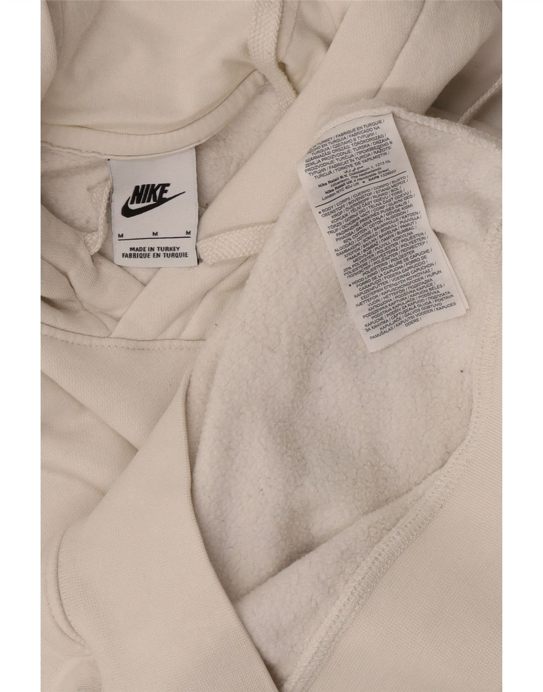 Nike Pull à capuche en coton blanc moyen pour homme