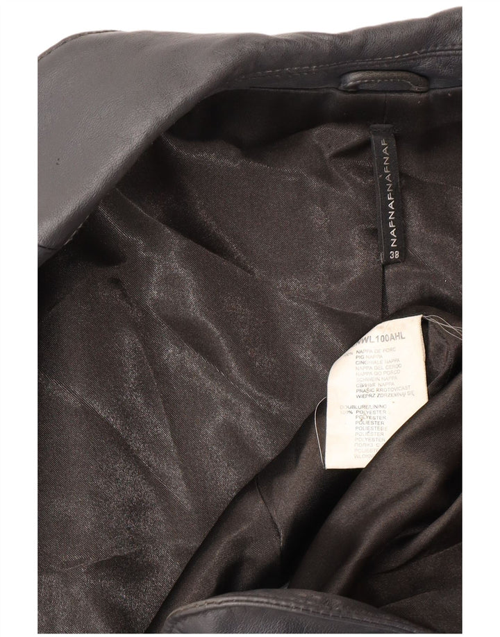 Naf Naf Veste Blazer 3 Boutons Femme EU 38 Bleu Marine Moyen