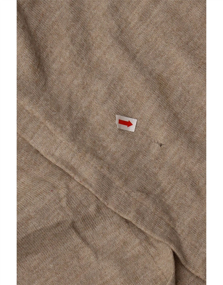 EDDIE BAUER Pull Cardigan Ouvert pour Femme UK 6 XS Acrylique Beige