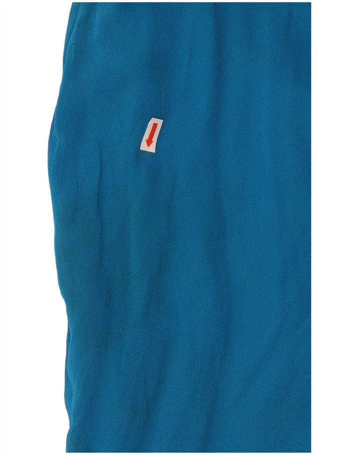 Stefanel Robe trapèze surdimensionnée à épaules dénudées pour femme US 8 Bleu moyen