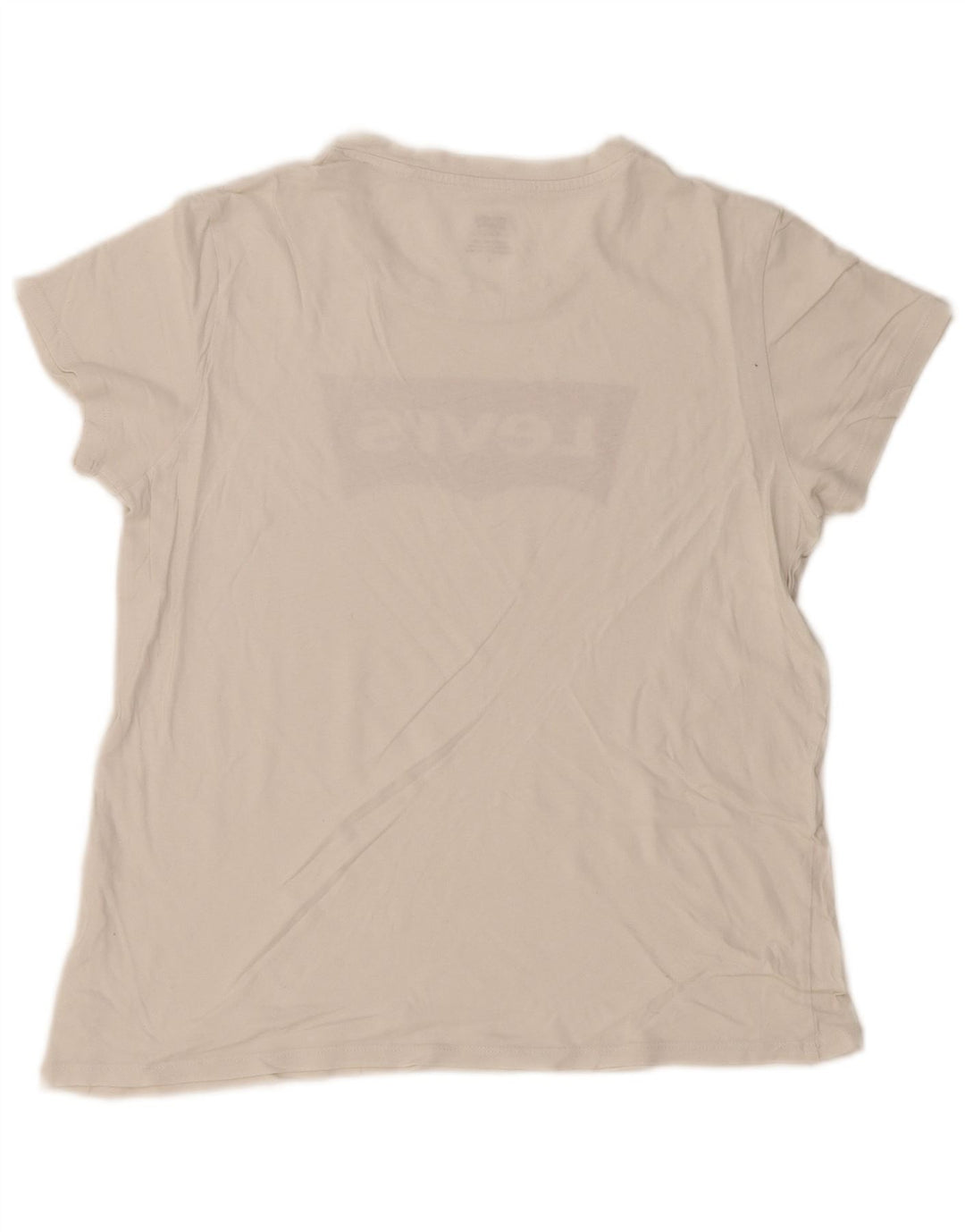 Levi's T-Shirt Graphique Femme UK 14 Blanc Moyen