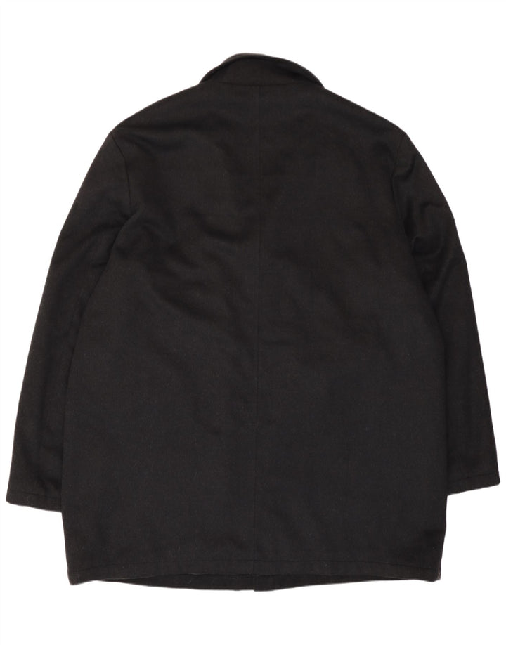 Pierre Cardin Manteau Homme IT 50 Large Laine Noire