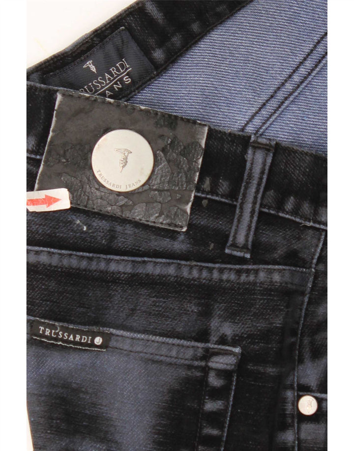 Trussardi Jean Droit W30 L32 Bleu Marine Coton Homme