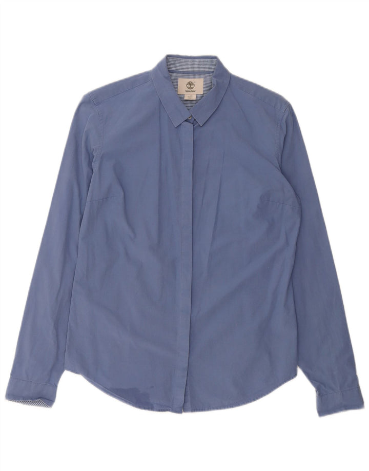 Timberland Chemise Slim Fit pour Femme UK 14 Large Bleu