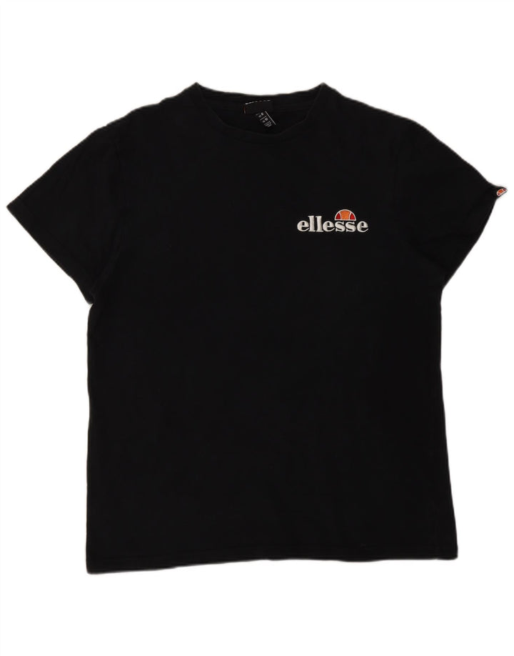 Ellesse T-shirt surdimensionné pour femme UK 10 Small Noir