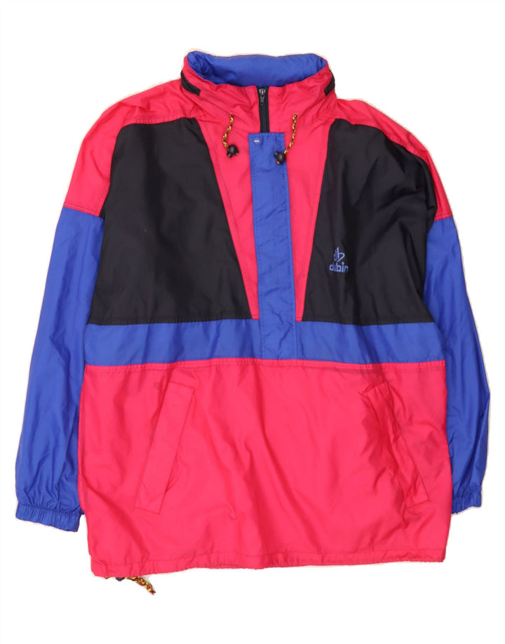 DUBIN Mens Pullover Rain Jacket UK 42 XL Multicoloured Colourblock Vintage Dubin and Second-Hand Dubin from Messina Hembry 