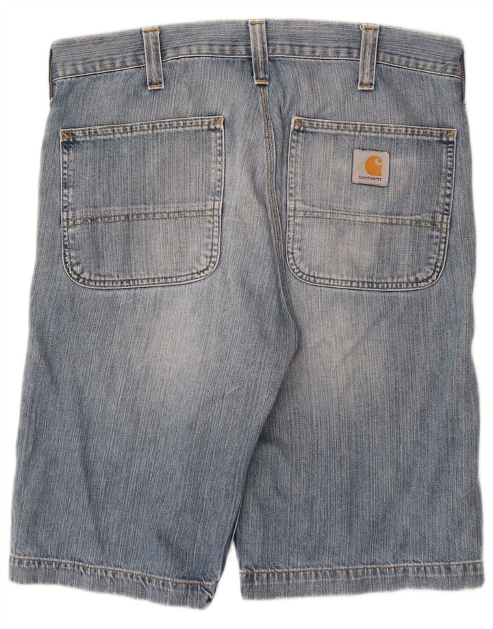 CARHARTT Bermuda Denim Homme W30 Bleu Moyen Coton