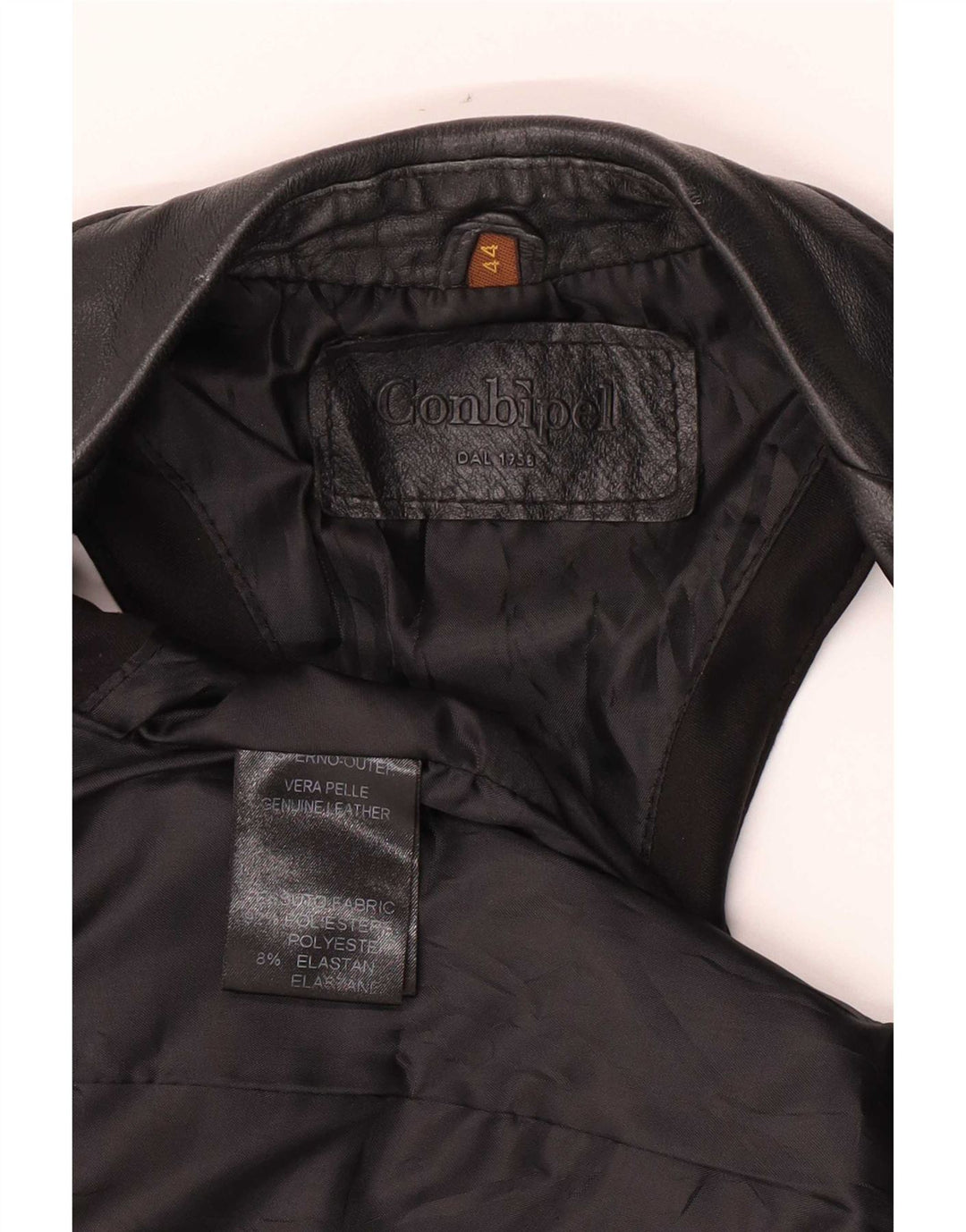 Conbipel Gilet Femme IT 44 Cuir Noir Moyen