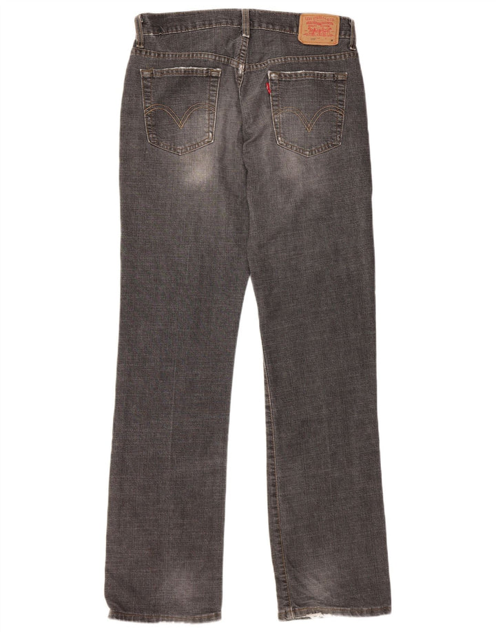 Levi's Jean droit 505 effet vieilli pour femme US 6 Medium W30 L32 Gris