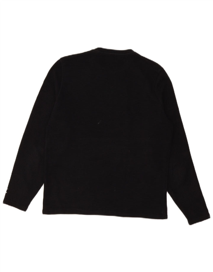 Zara Homme Top Manches Longues Rayé Noir Moyen