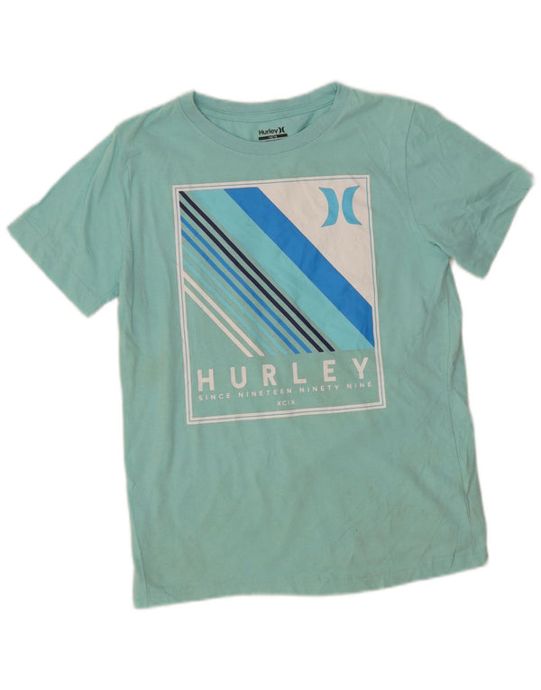 Hurley T-Shirt Graphique Garçon 14-15 ans Vert Coton