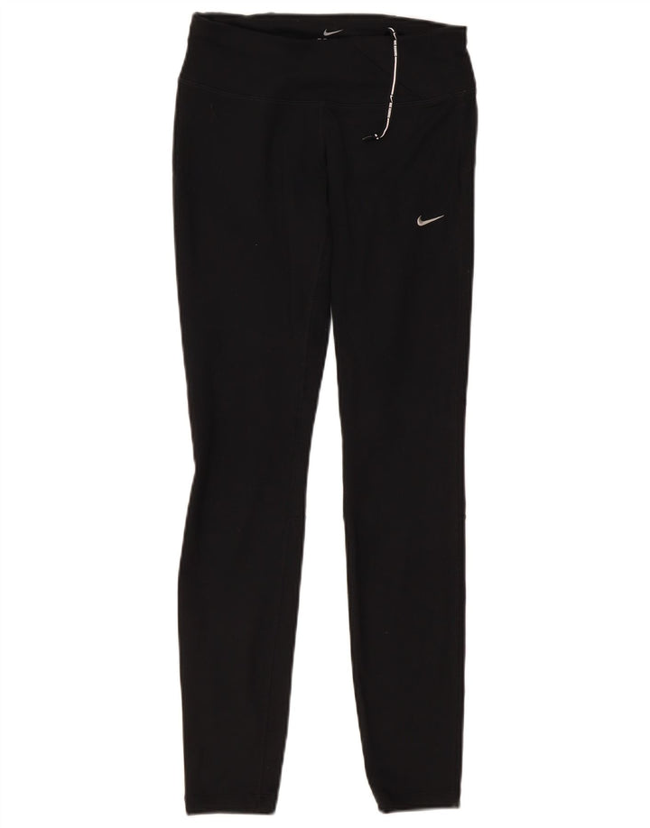 NIKE Legging Dri Fit pour femme UK 6 XS Noir Polyester
