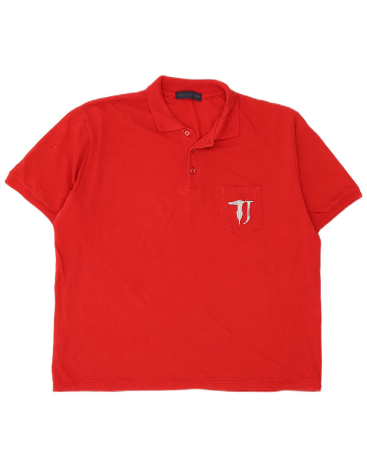 Trussardi Jeans Polo Homme XL Rouge
