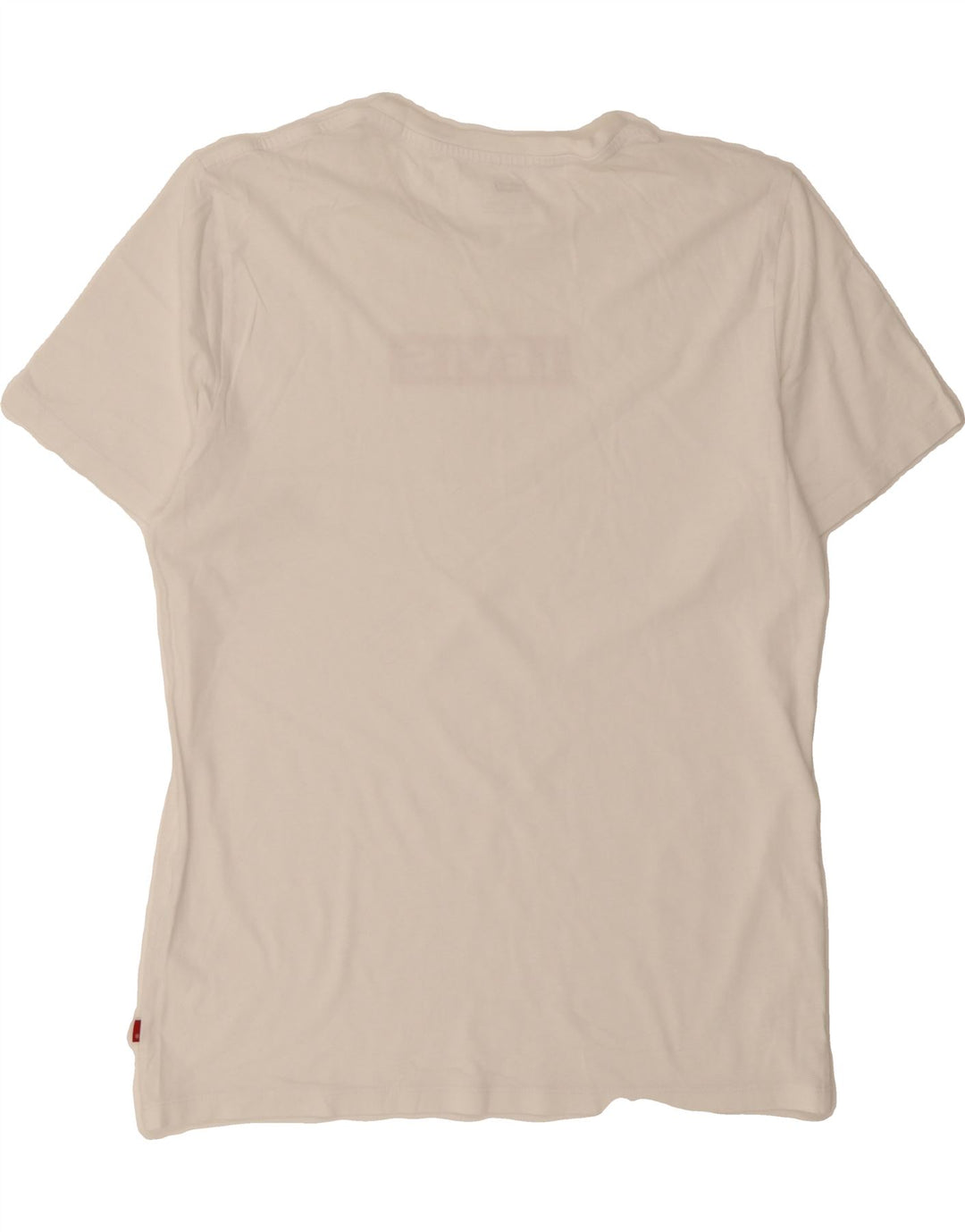 LEVI'S Mens Graphic T-Shirt Top Medium White Vintage Levi's and Second-Hand Levi's from Messina Hembry 