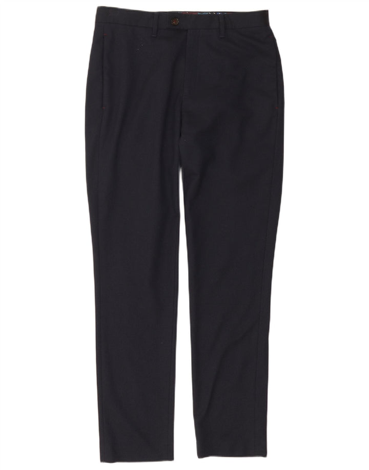 TED BAKER Pantalon de Costume Slim Fit Homme W30 L30 Bleu Marine