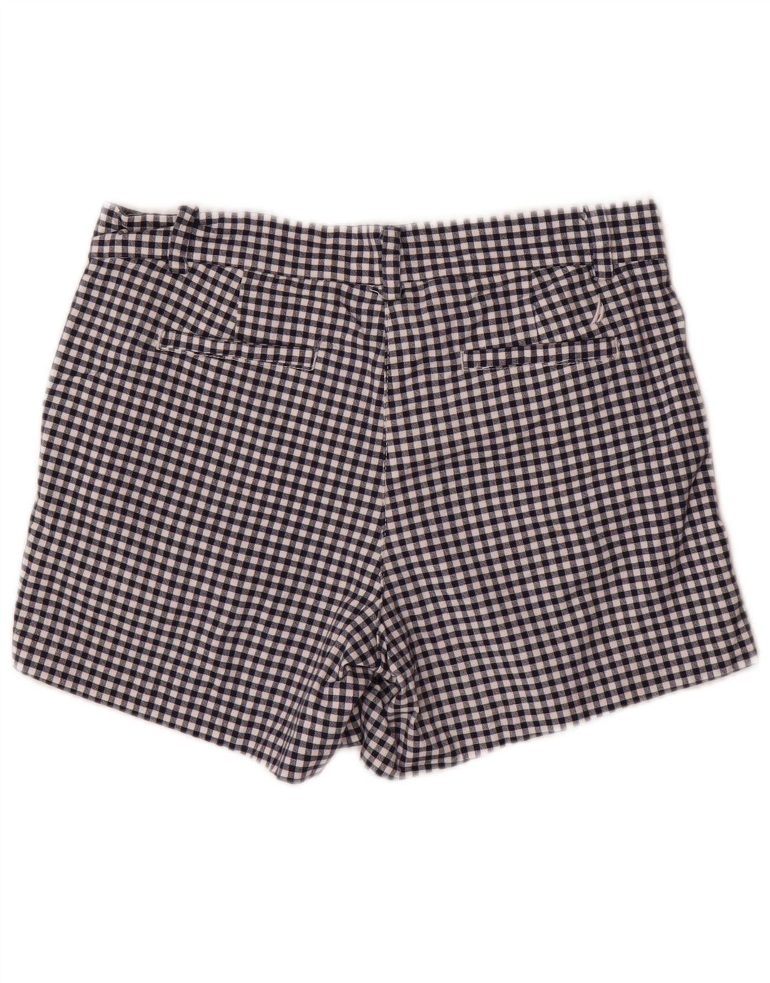 NAUTICA Short Chino Femme US 6 Medium W32 Bleu Marine Vichy Coton