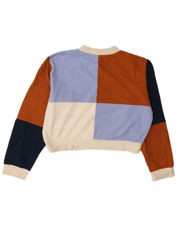 French Connection Sweat-shirt court pour femme UK 14 Medium Multicolore