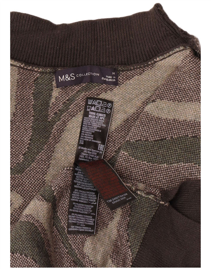 Marks & Spencer Pull à col roulé pour femme UK 14 Kaki moyen