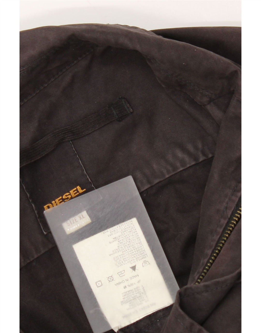 Diesel Veste utilitaire pour femme UK 18 XL Coton noir