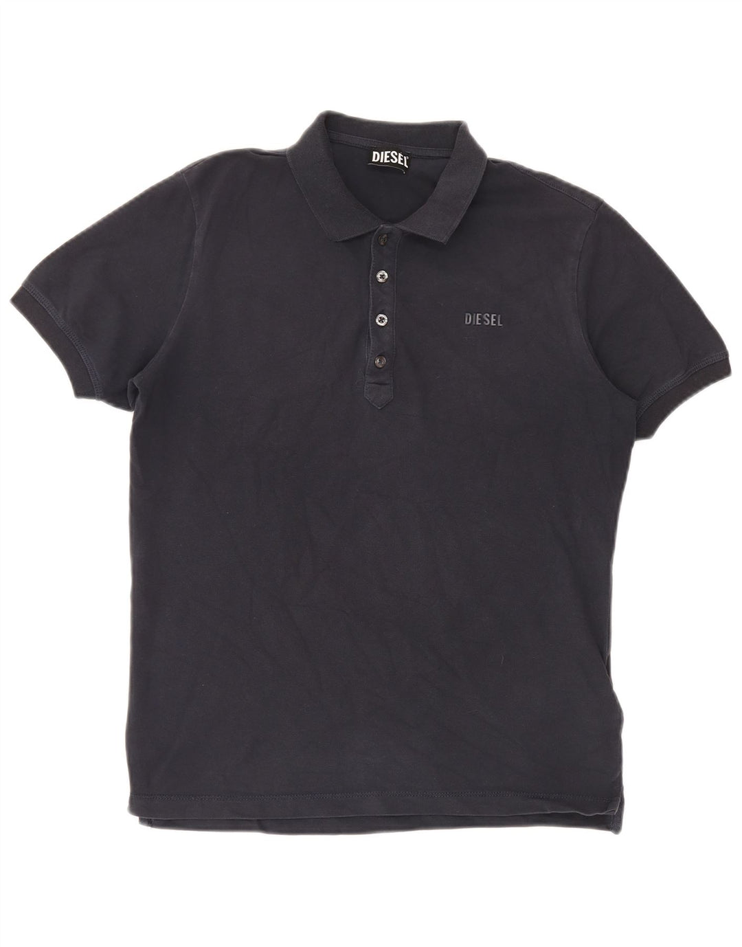 Polo Diesel Homme Bleu Marine Moyen Coton