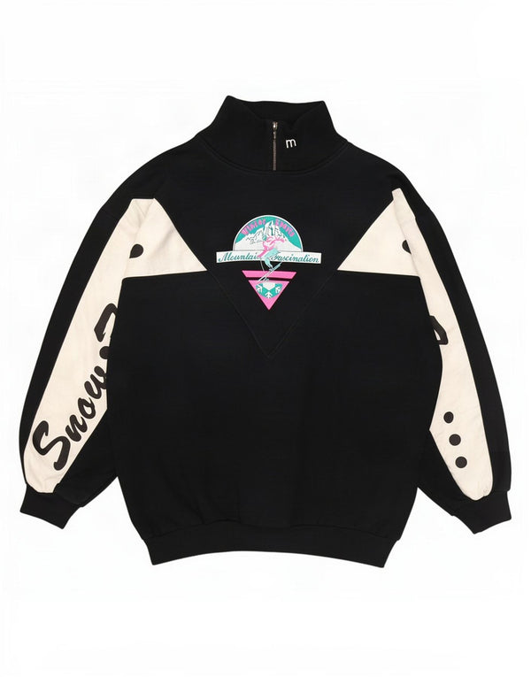 Maser M Sweat-shirt graphique pour femme US 8 Medium Black Colourblock