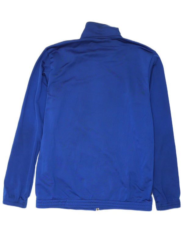 Adidas Veste de survêtement pour homme UK 40/42 Bleu moyen Colorblock Polyester