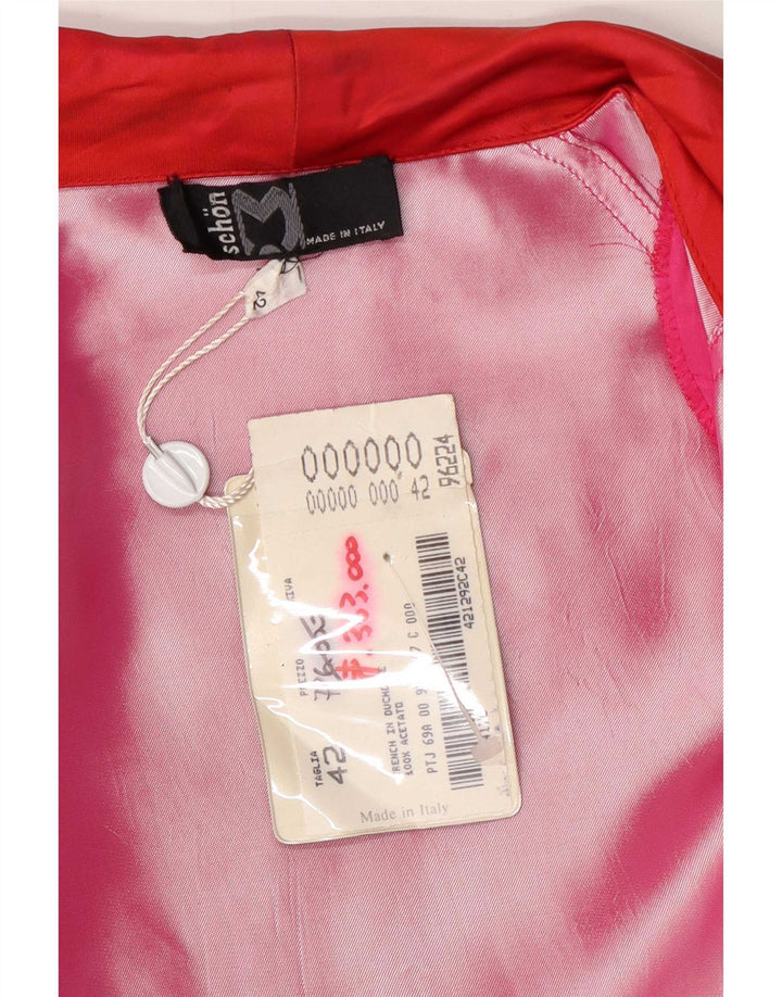 Mila Schon Pardessus Femme IT 42 Acétate Colorblock Rose Moyen